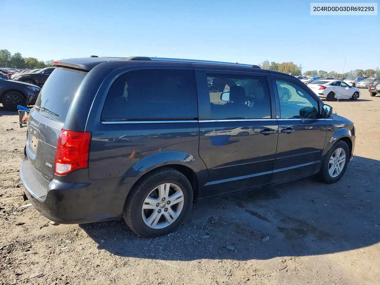 2013 DODGE CARAVAN VIN 2C4RDGDG3DR692293 — фото 3