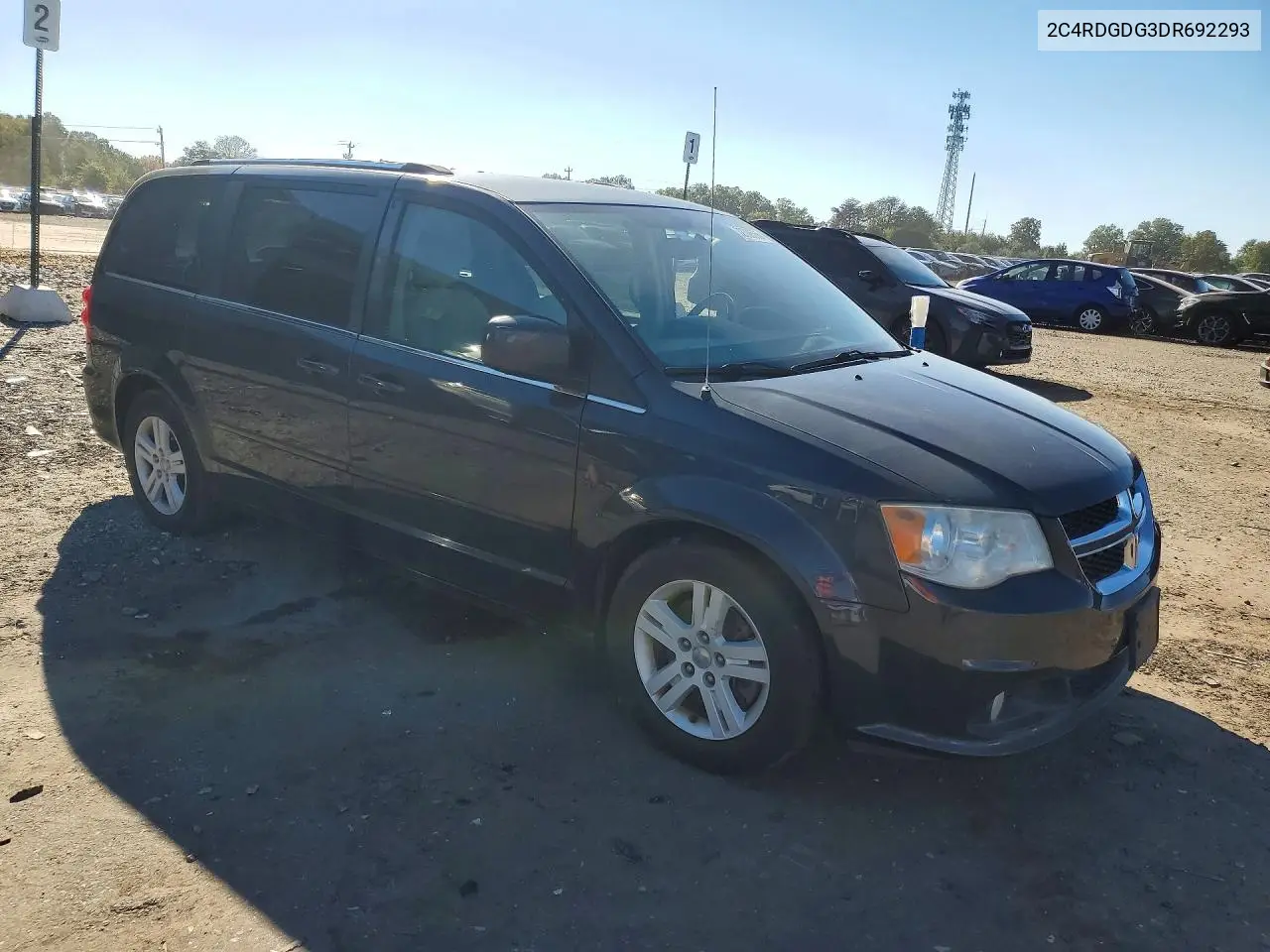 2013 DODGE CARAVAN VIN 2C4RDGDG3DR692293 — фото 4