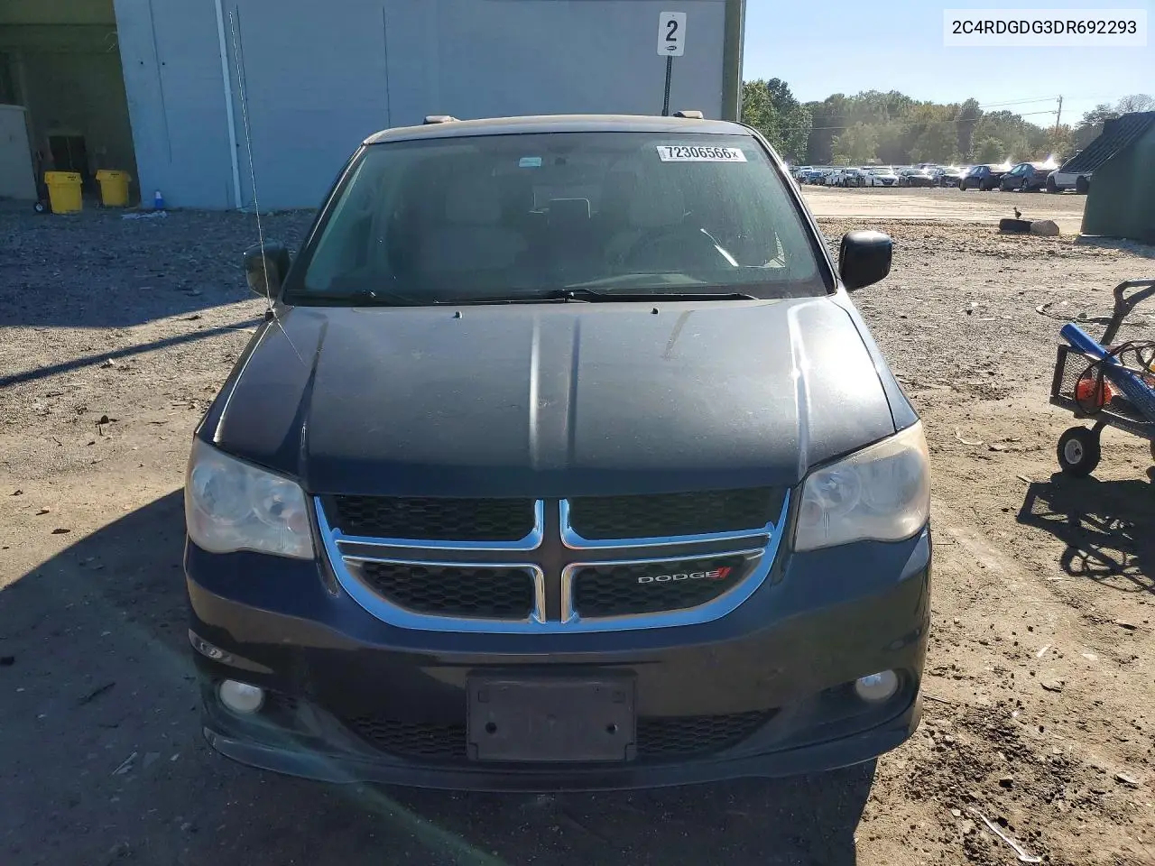 2013 DODGE CARAVAN VIN 2C4RDGDG3DR692293 — фото 5