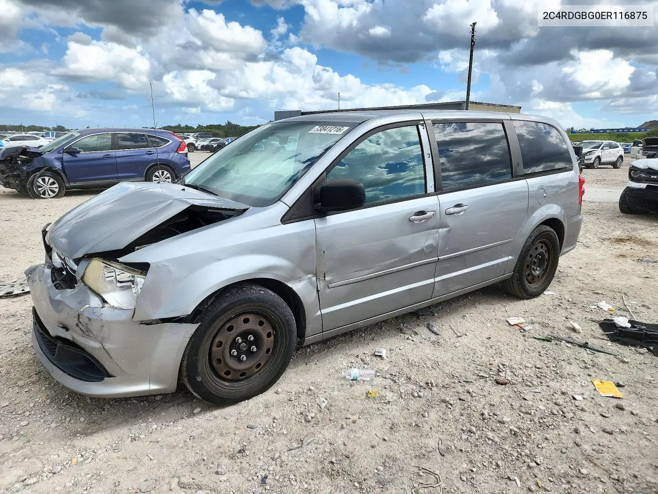 DODGE CARAVAN 2014, VIN 2C4RDGBG0ER116875