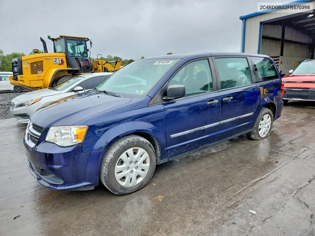 DODGE CARAVAN 2015, VIN 2C4RDGBG2FR570398