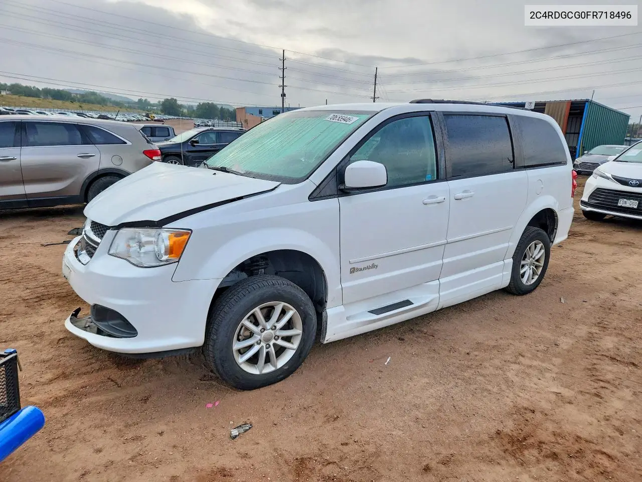 DODGE CARAVAN 2015, VIN 2C4RDGCG0FR718496