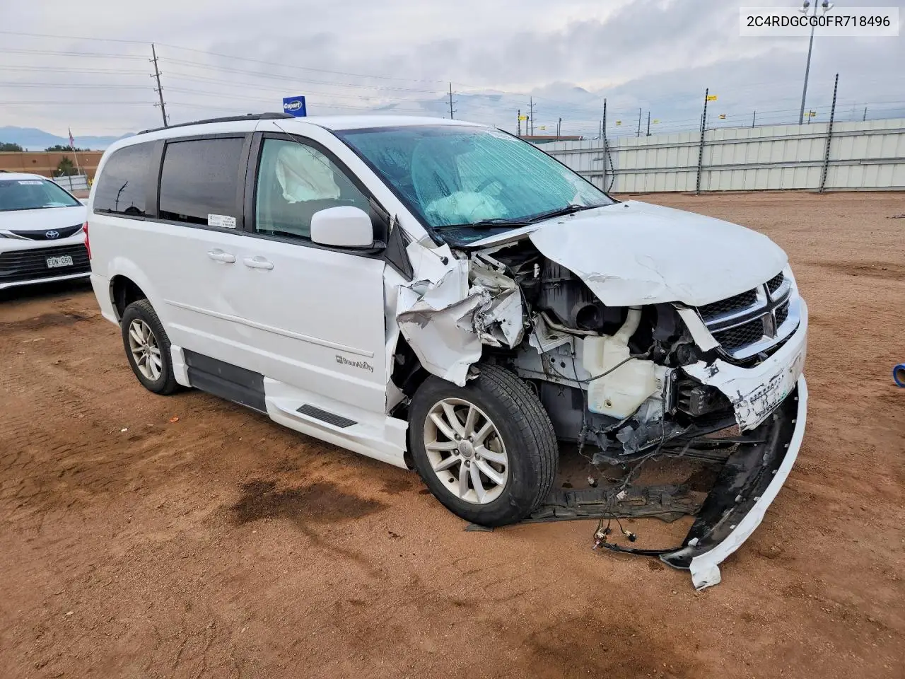 2015 DODGE CARAVAN VIN 2C4RDGCG0FR718496 — фото 4