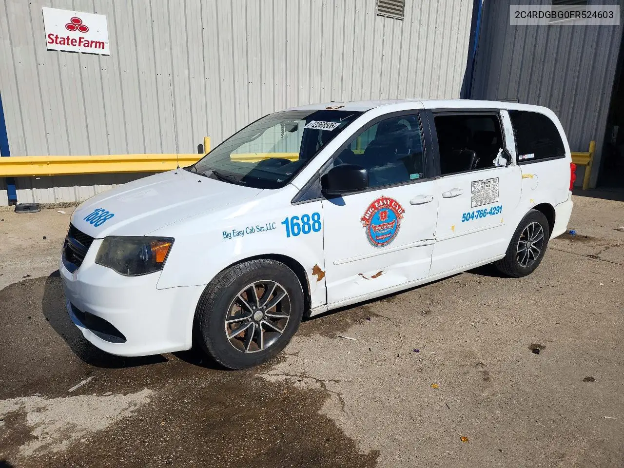 DODGE CARAVAN 2015, VIN 2C4RDGBG0FR524603