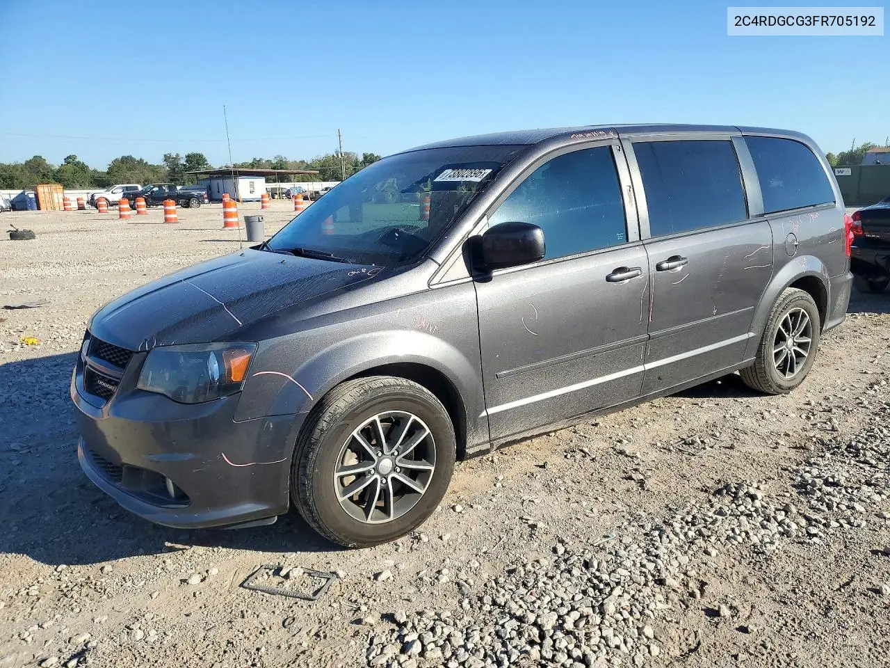 DODGE CARAVAN 2015, VIN 2C4RDGCG3FR705192