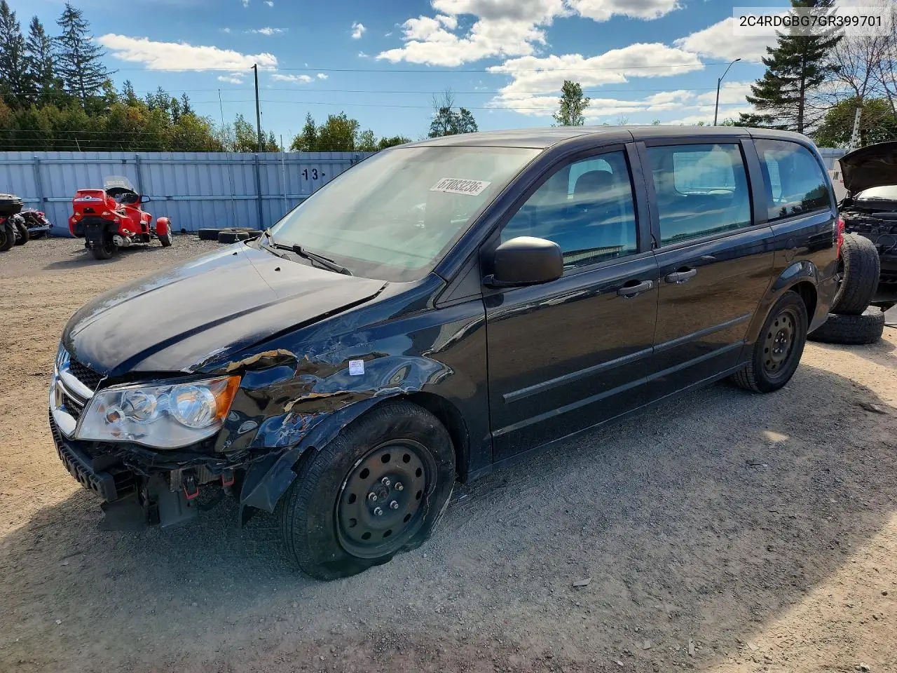DODGE CARAVAN 2016, VIN 2C4RDGBG7GR399701