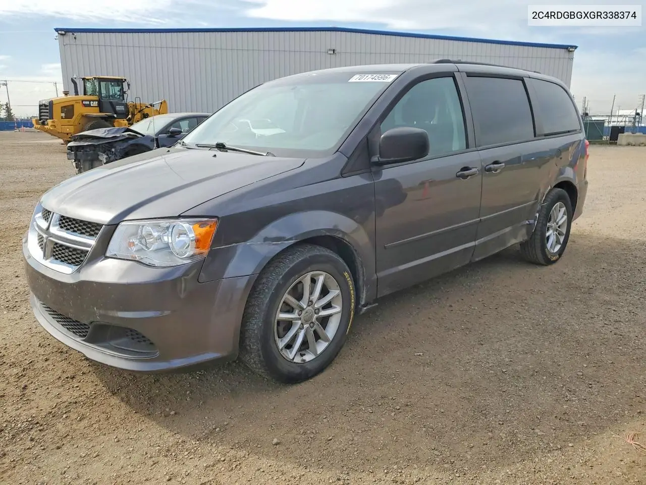 DODGE CARAVAN 2016, VIN 2C4RDGBGXGR338374