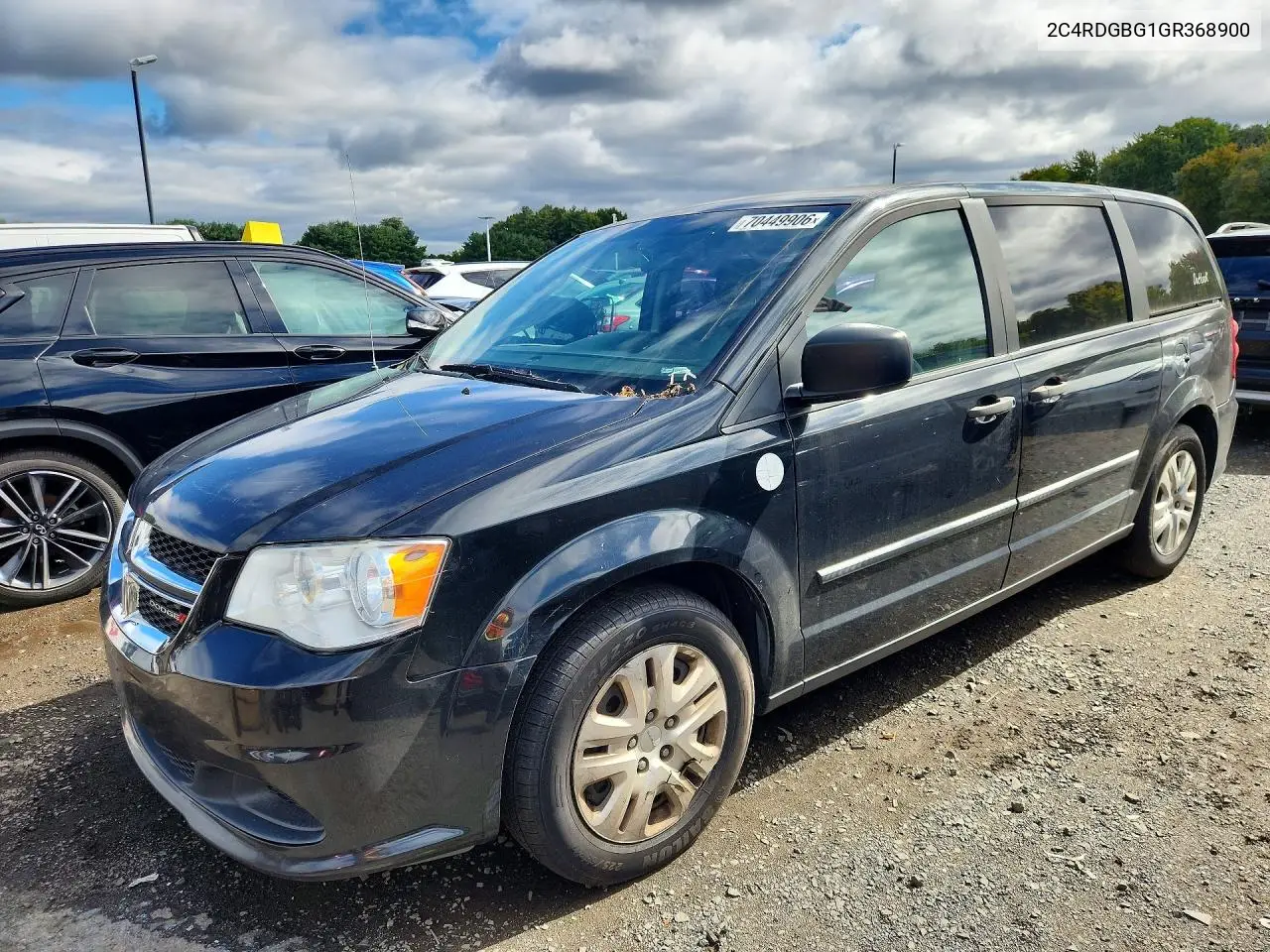 DODGE CARAVAN 2016, VIN 2C4RDGBG1GR368900