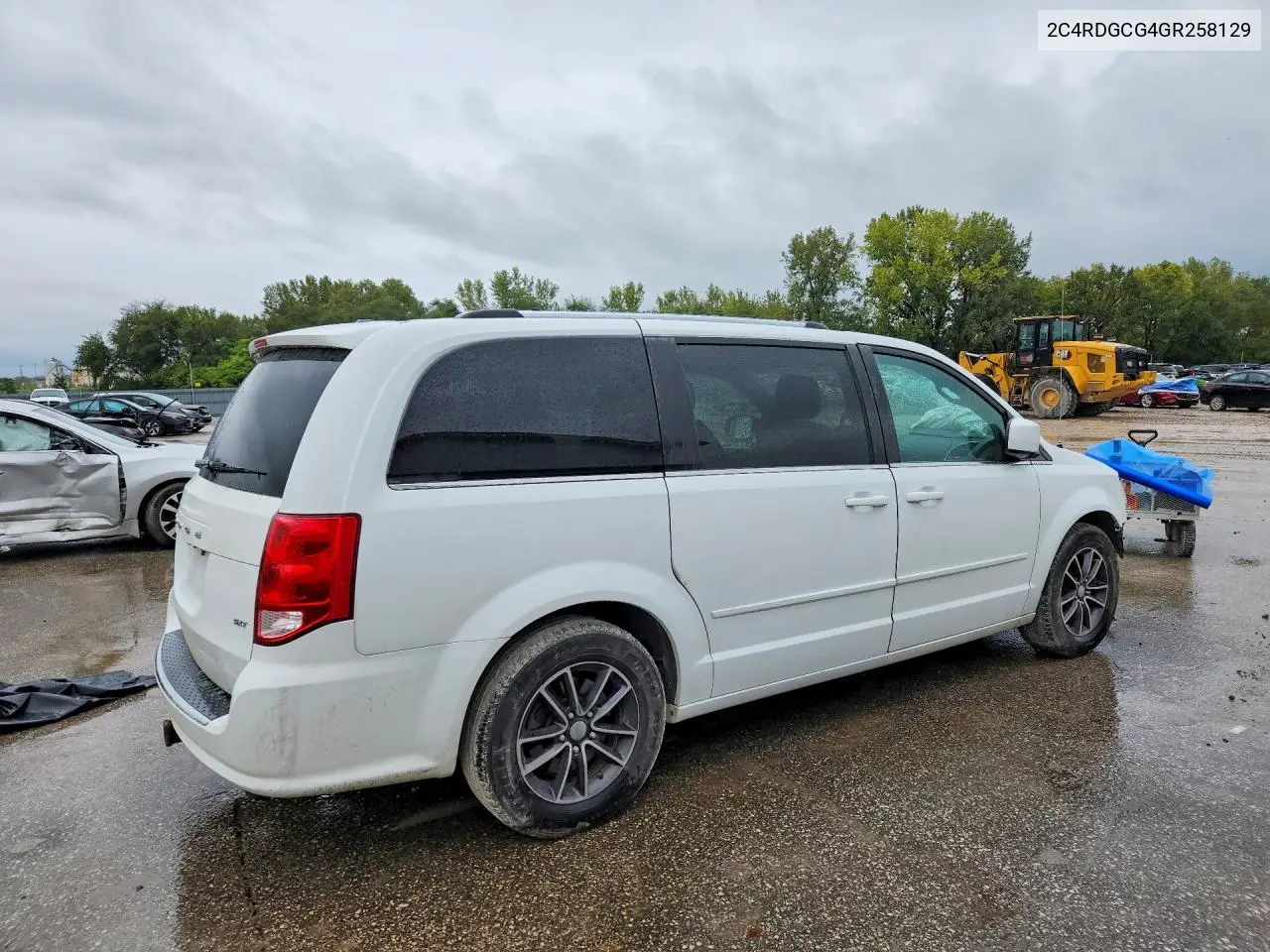 2016 DODGE CARAVAN VIN 2C4RDGCG4GR258129 — фото 3