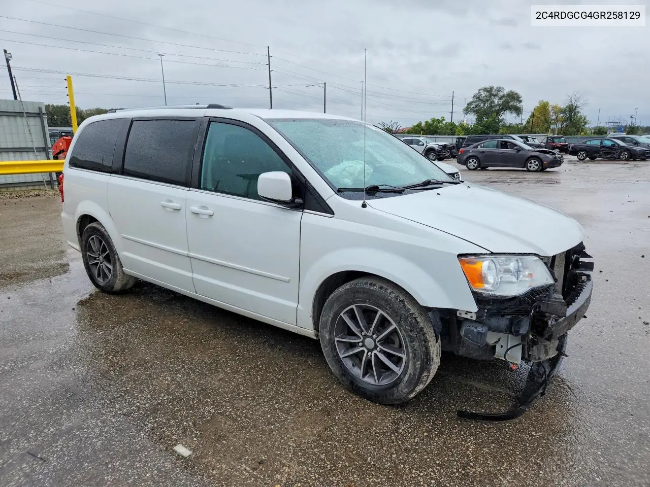 2016 DODGE CARAVAN VIN 2C4RDGCG4GR258129 — фото 4