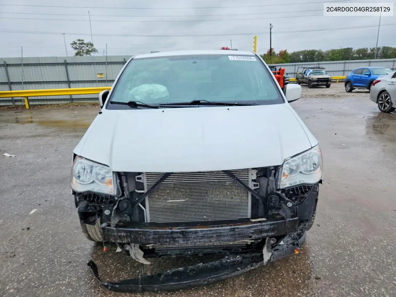 2016 DODGE CARAVAN VIN 2C4RDGCG4GR258129 — фото 5