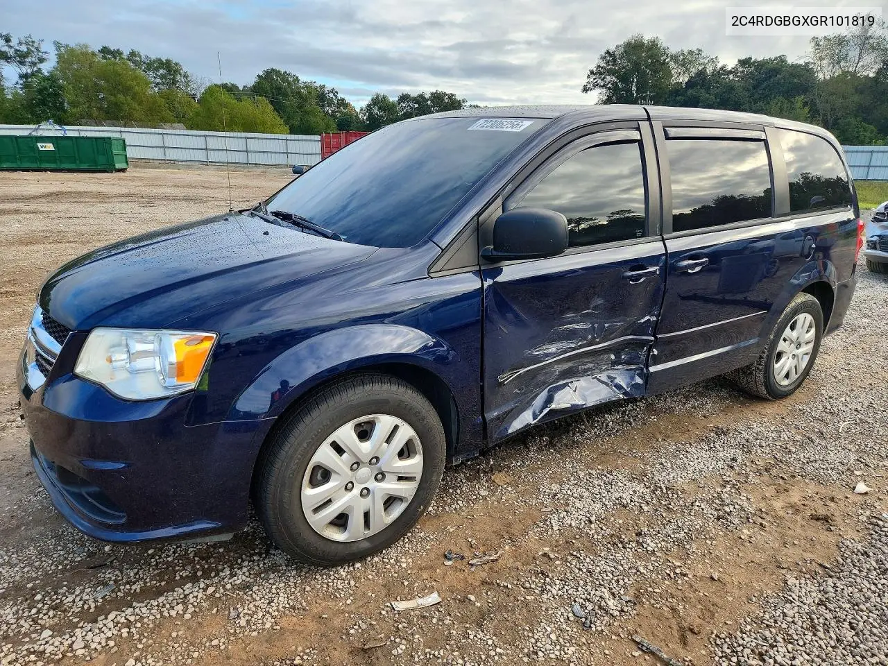 DODGE CARAVAN 2016, VIN 2C4RDGBGXGR101819