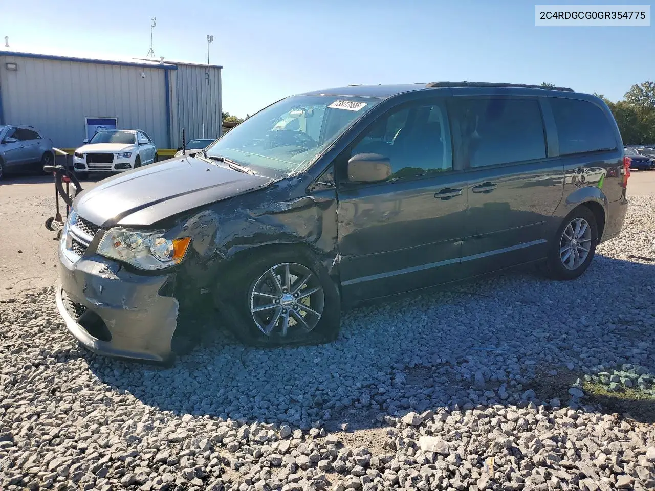DODGE CARAVAN 2016, VIN 2C4RDGCG0GR354775