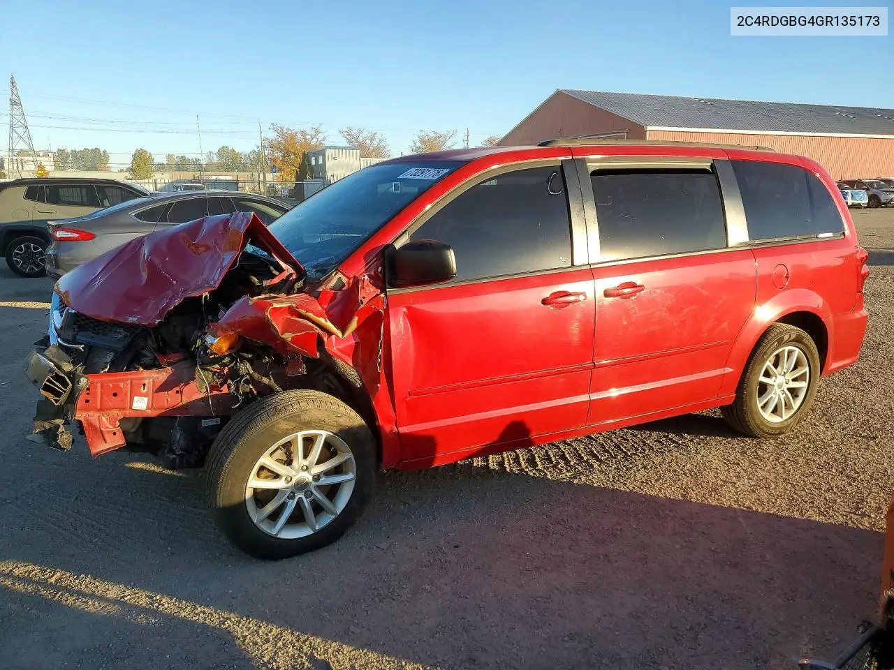DODGE CARAVAN 2016, VIN 2C4RDGBG4GR135173