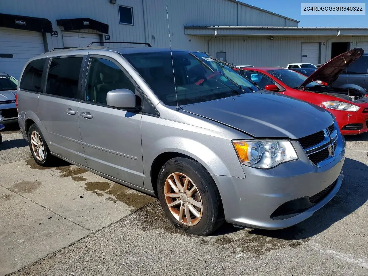 2016 DODGE CARAVAN VIN 2C4RDGCG3GR340322 — фото 4