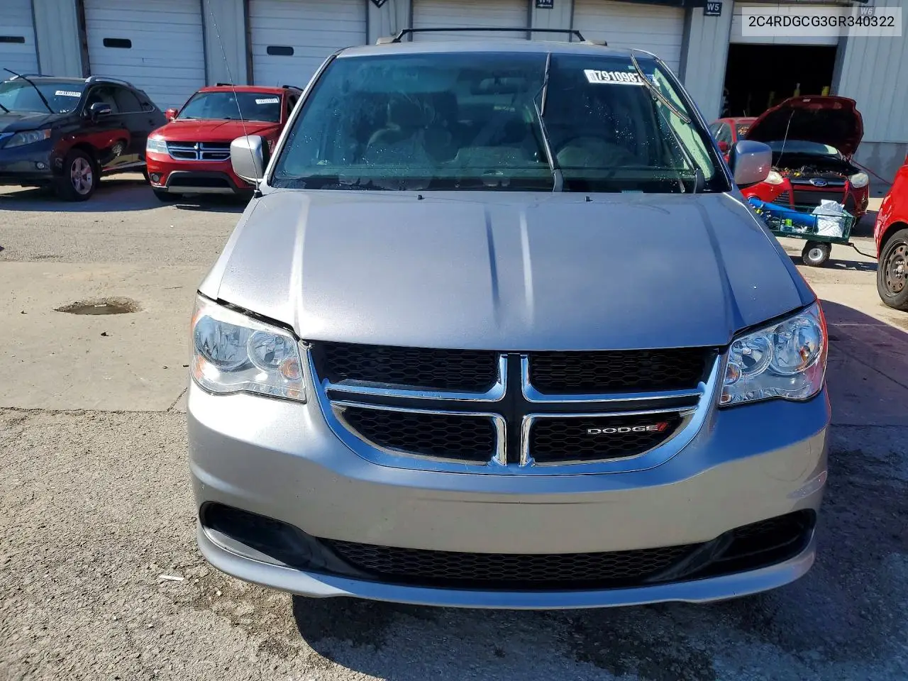 2016 DODGE CARAVAN VIN 2C4RDGCG3GR340322 — фото 5