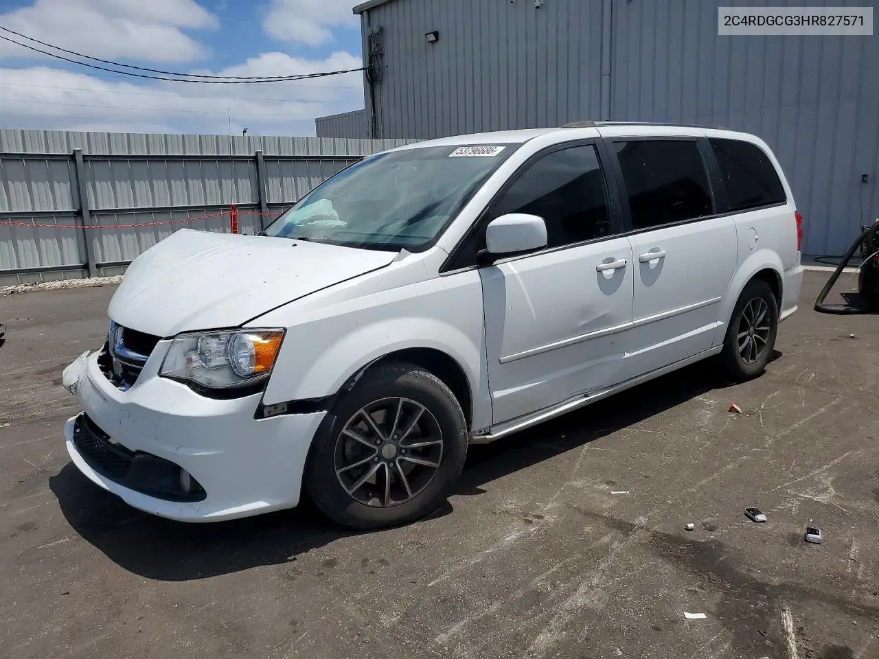 DODGE CARAVAN 2017, VIN 2C4RDGCG3HR827571
