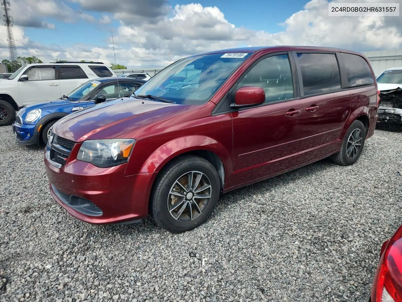 DODGE CARAVAN 2017, VIN 2C4RDGBG2HR631557
