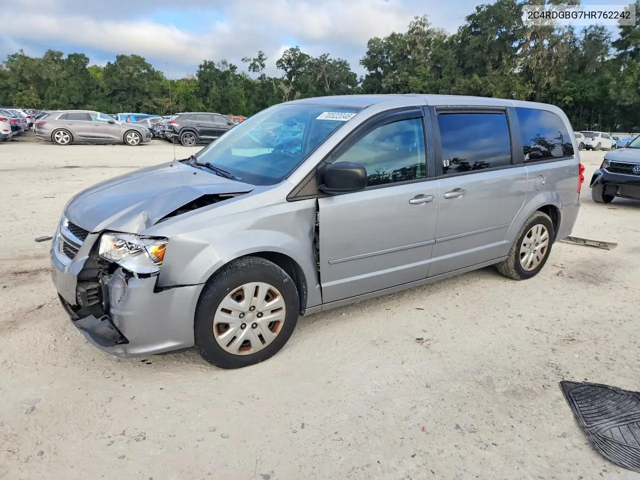 DODGE CARAVAN 2017, VIN 2C4RDGBG7HR762242