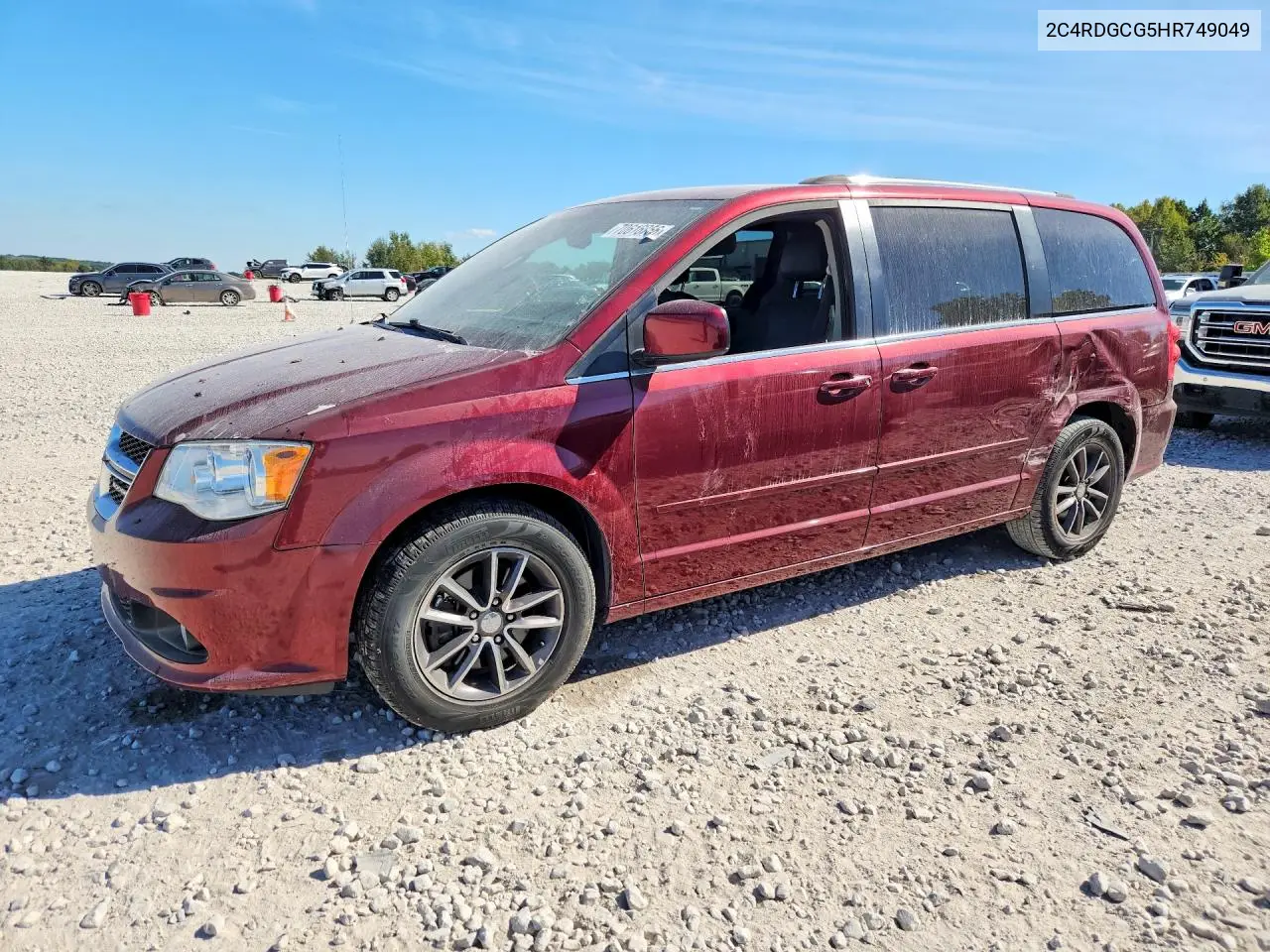 DODGE CARAVAN 2017, VIN 2C4RDGCG5HR749049