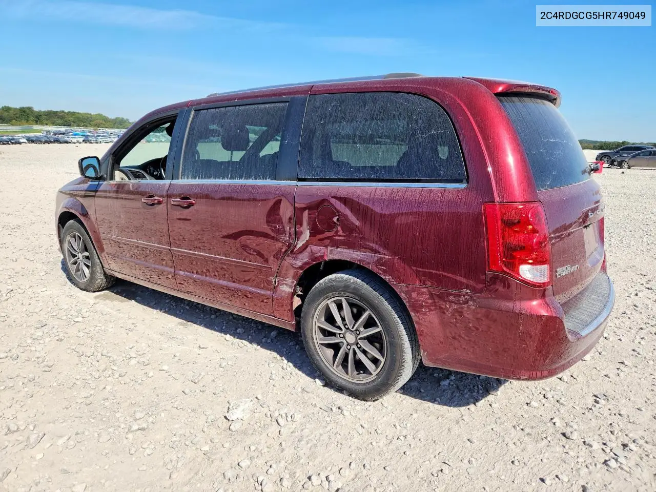 2017 DODGE CARAVAN VIN 2C4RDGCG5HR749049 — фото 2