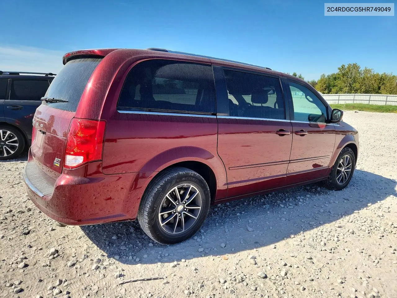 2017 DODGE CARAVAN VIN 2C4RDGCG5HR749049 — фото 3