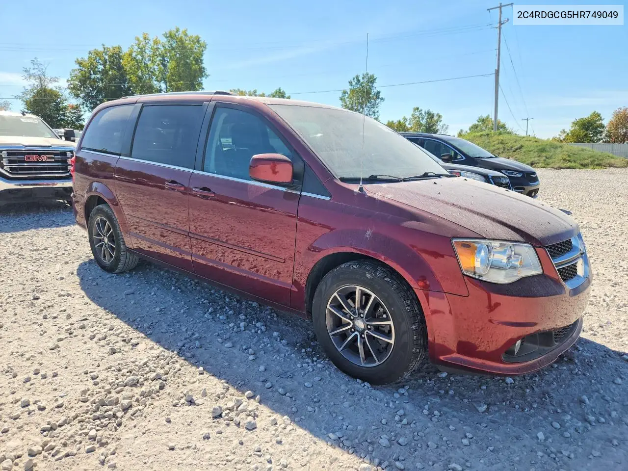 2017 DODGE CARAVAN VIN 2C4RDGCG5HR749049 — фото 4