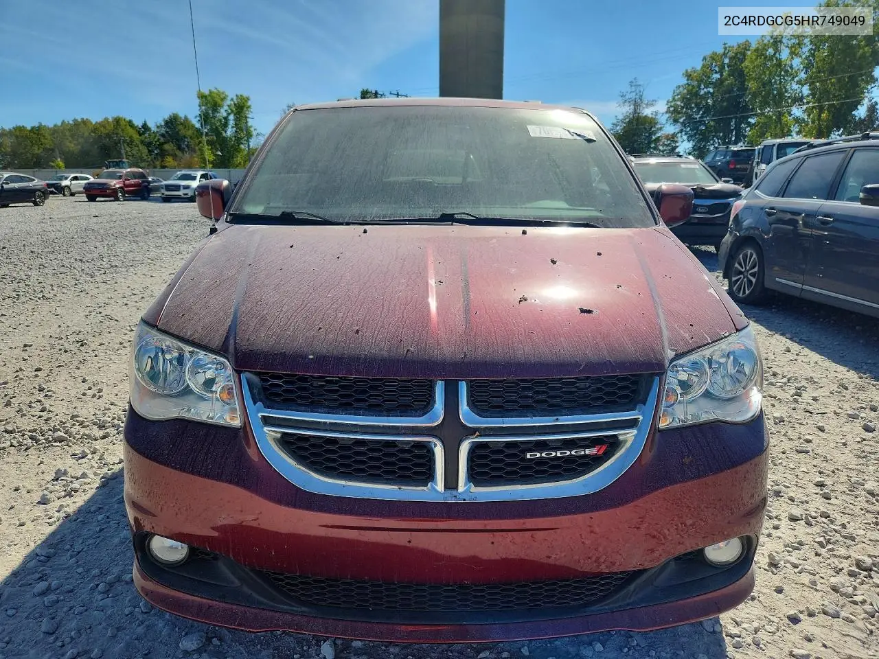 2017 DODGE CARAVAN VIN 2C4RDGCG5HR749049 — фото 5