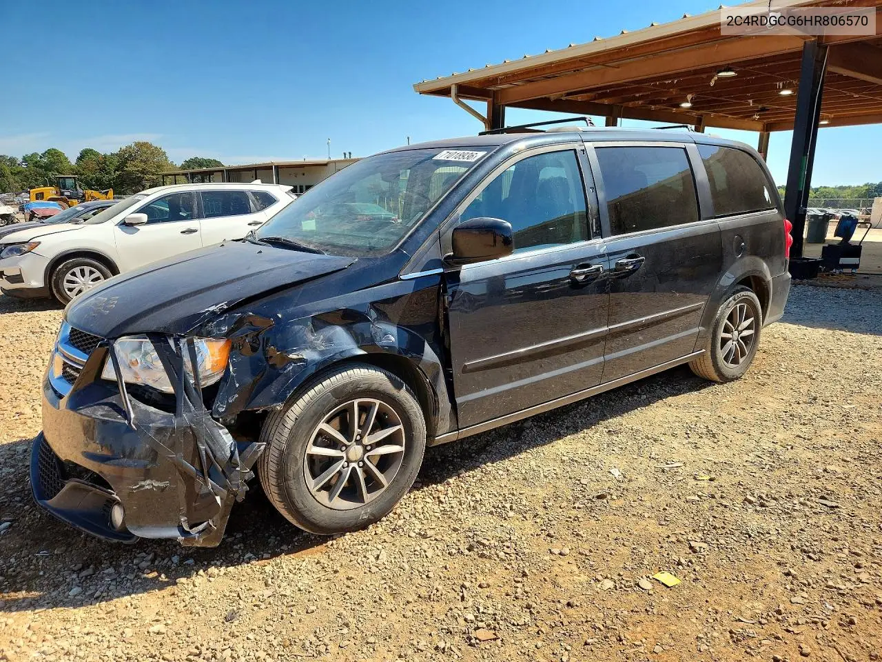 DODGE CARAVAN 2017, VIN 2C4RDGCG6HR806570
