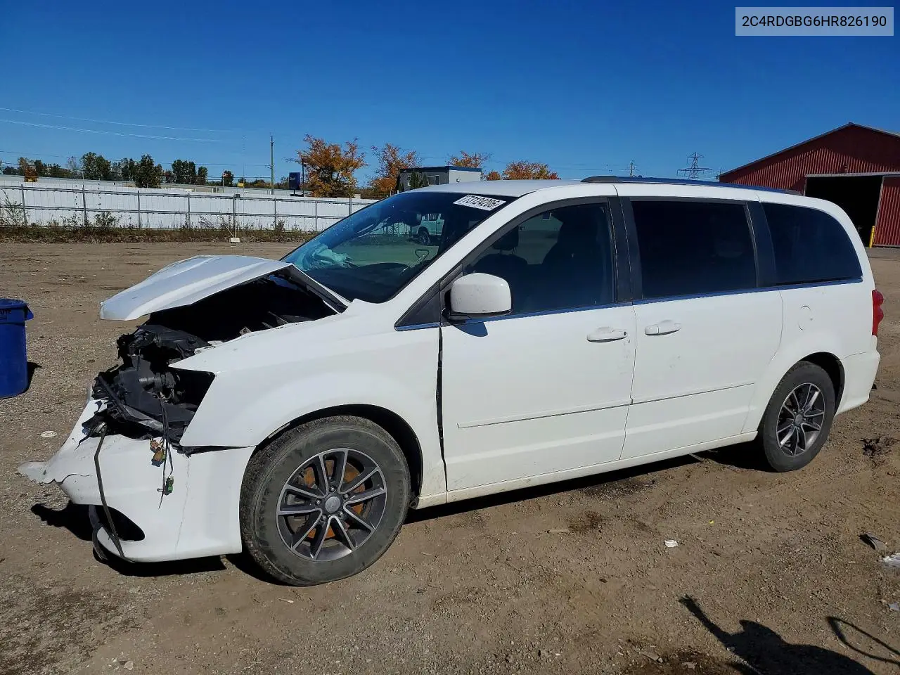 DODGE CARAVAN 2017, VIN 2C4RDGBG6HR826190