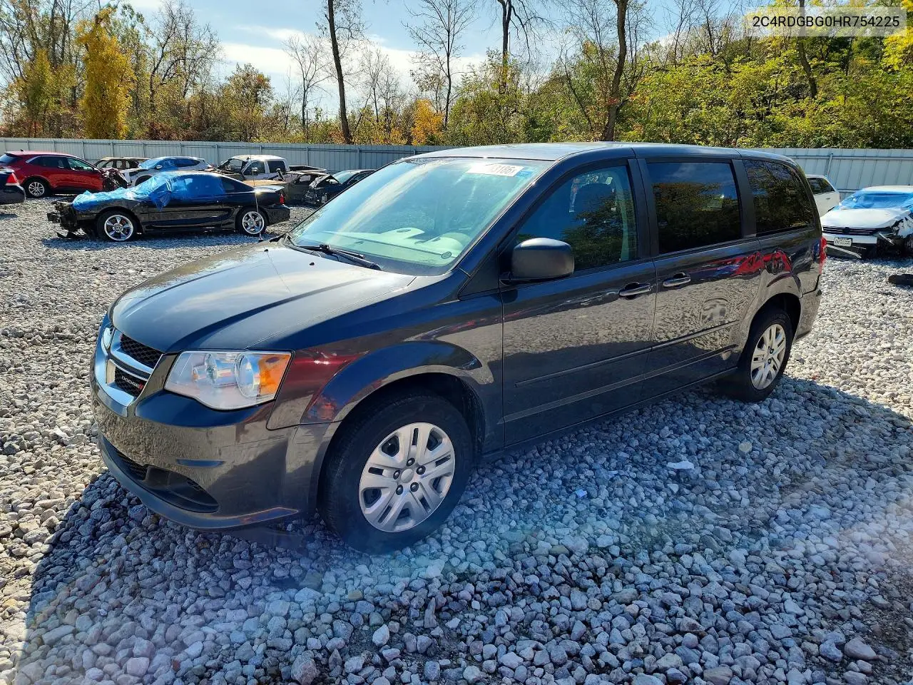 DODGE CARAVAN 2017, VIN 2C4RDGBG0HR754225