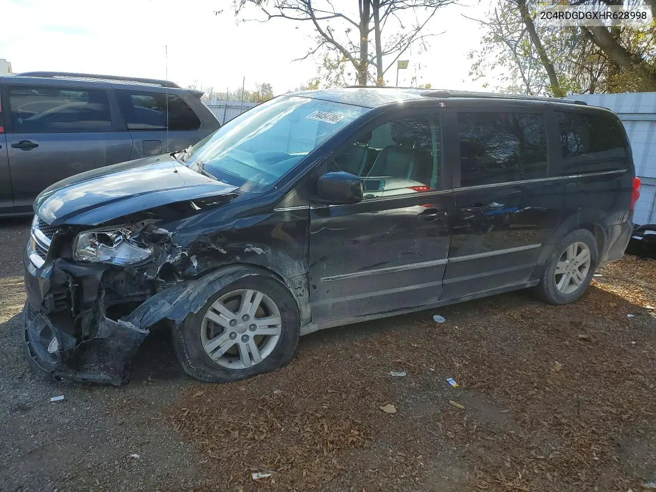 DODGE CARAVAN 2017, VIN 2C4RDGDGXHR628998
