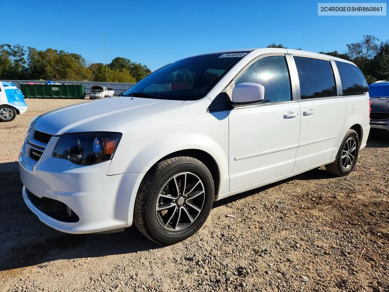 DODGE CARAVAN 2017, VIN 2C4RDGEG5HR860861