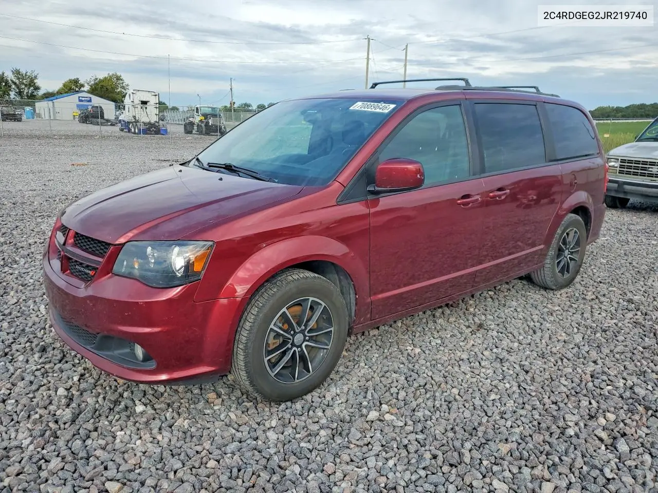 DODGE CARAVAN 2018, VIN 2C4RDGEG2JR219740