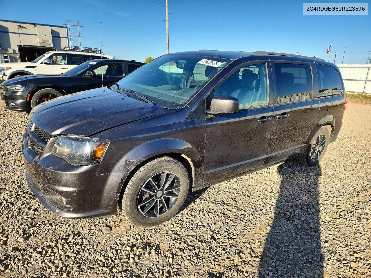 DODGE CARAVAN 2018, VIN 2C4RDGEG8JR223596