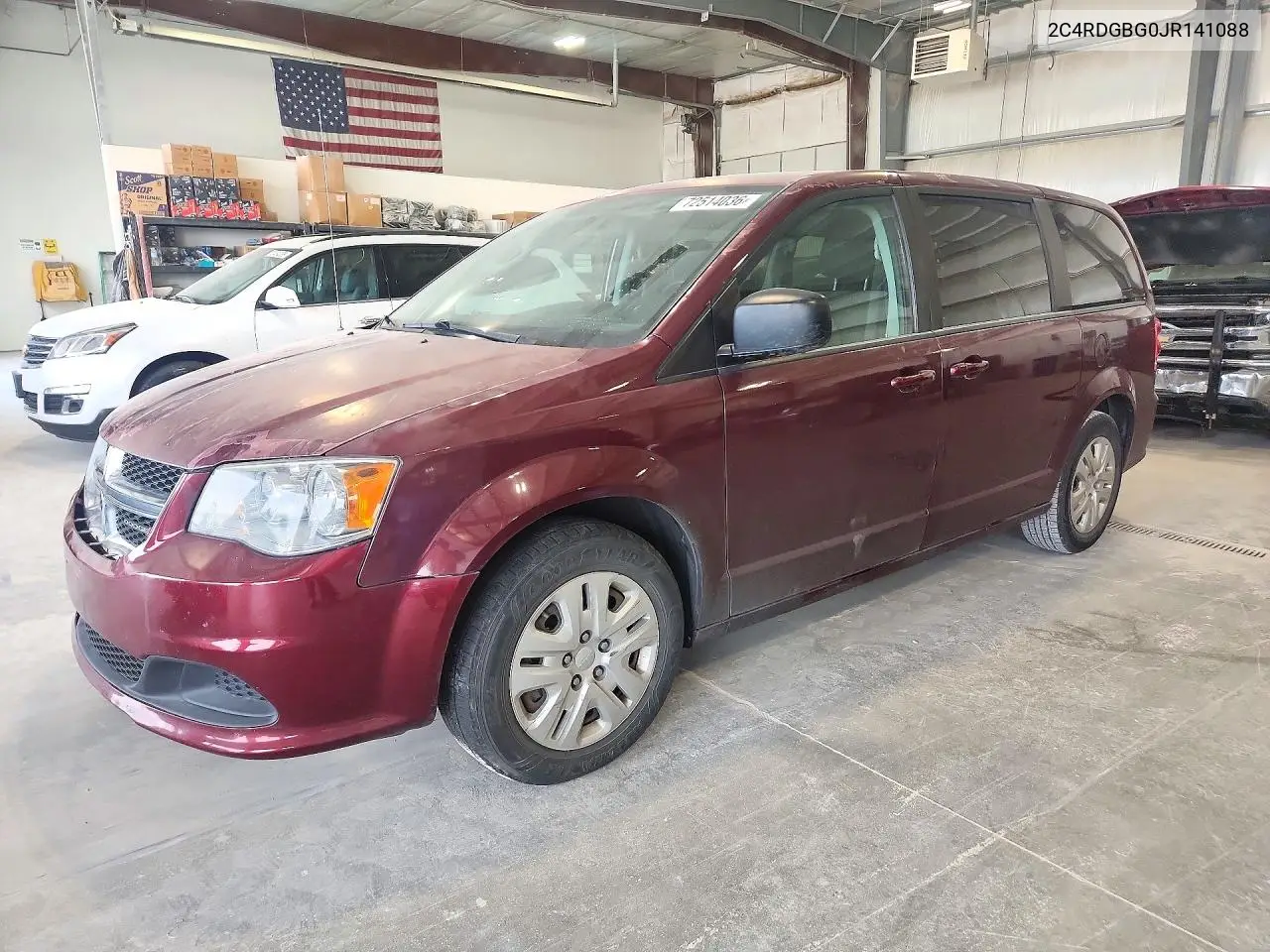 DODGE CARAVAN 2018, VIN 2C4RDGBG0JR141088