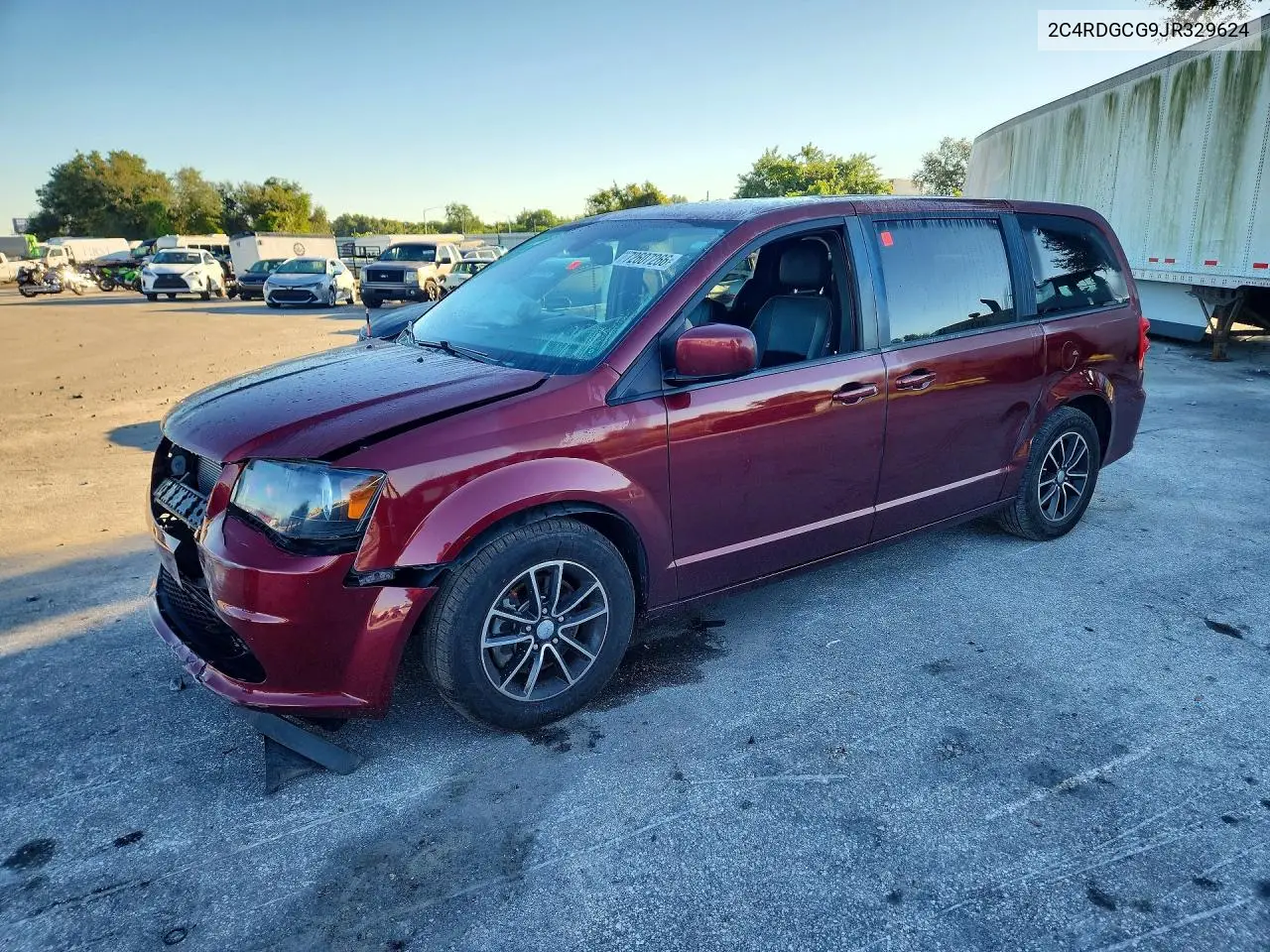 DODGE CARAVAN 2018, VIN 2C4RDGCG9JR329624