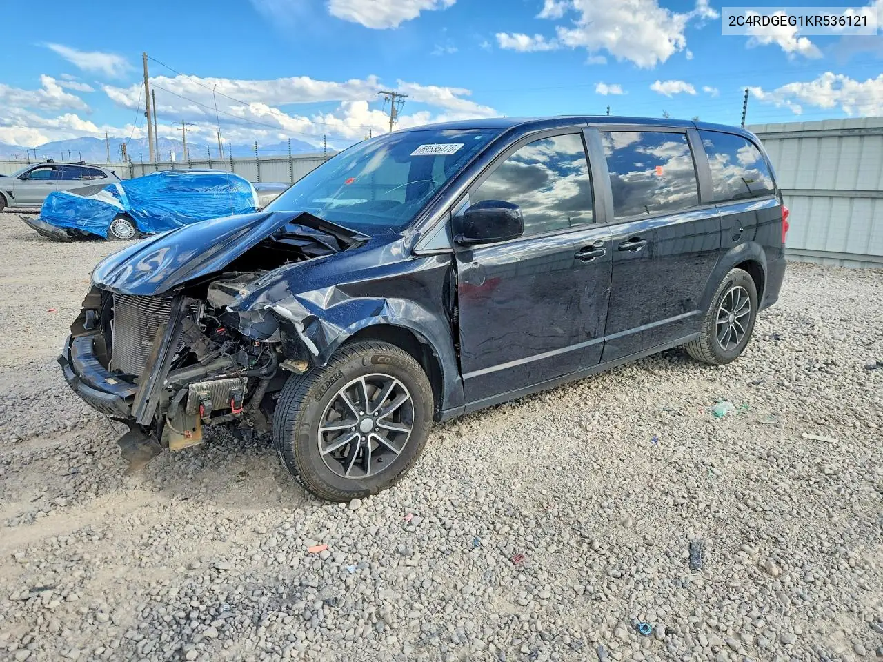 DODGE CARAVAN 2019, VIN 2C4RDGEG1KR536121