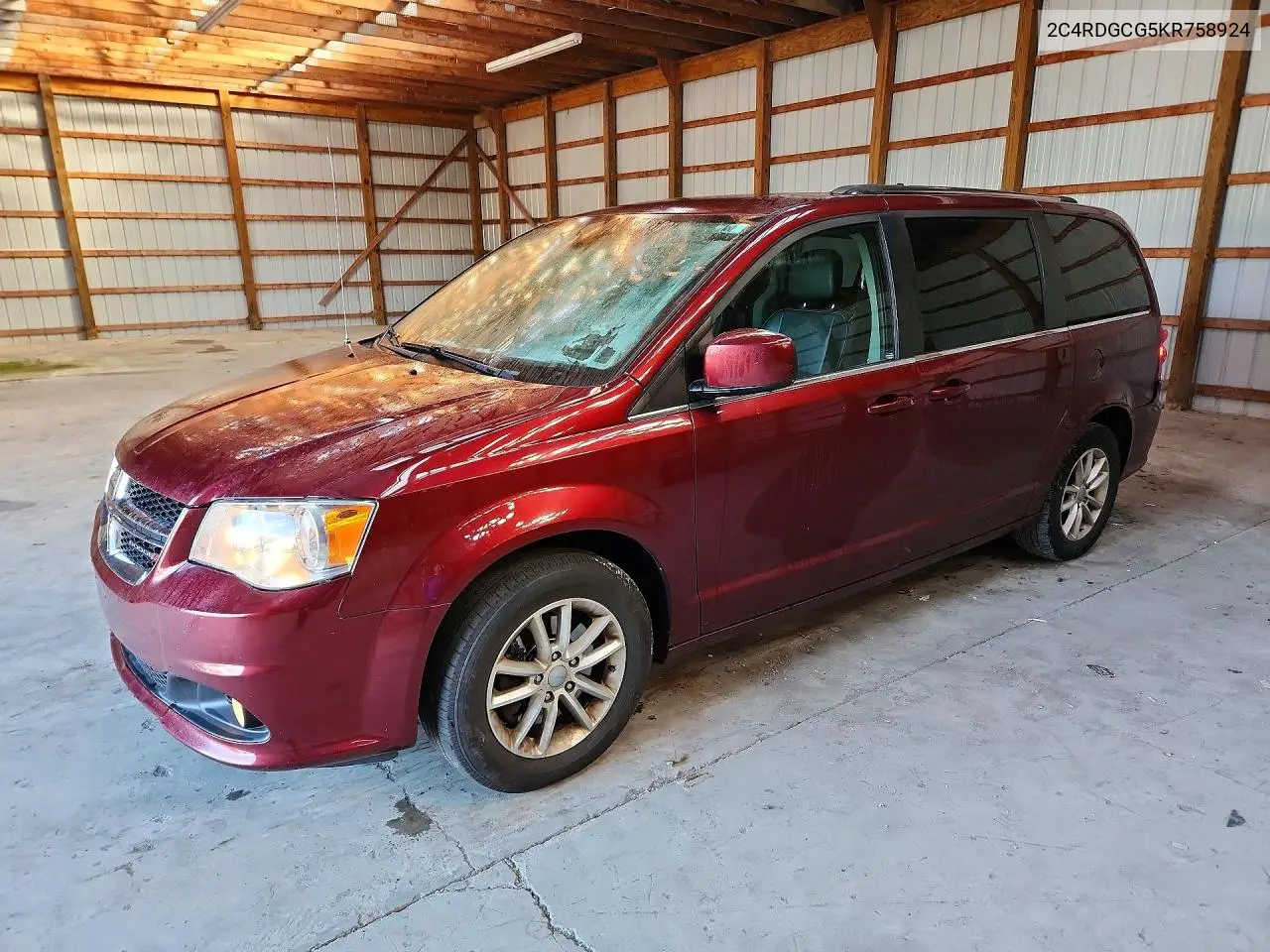 DODGE CARAVAN 2019, VIN 2C4RDGCG5KR758924