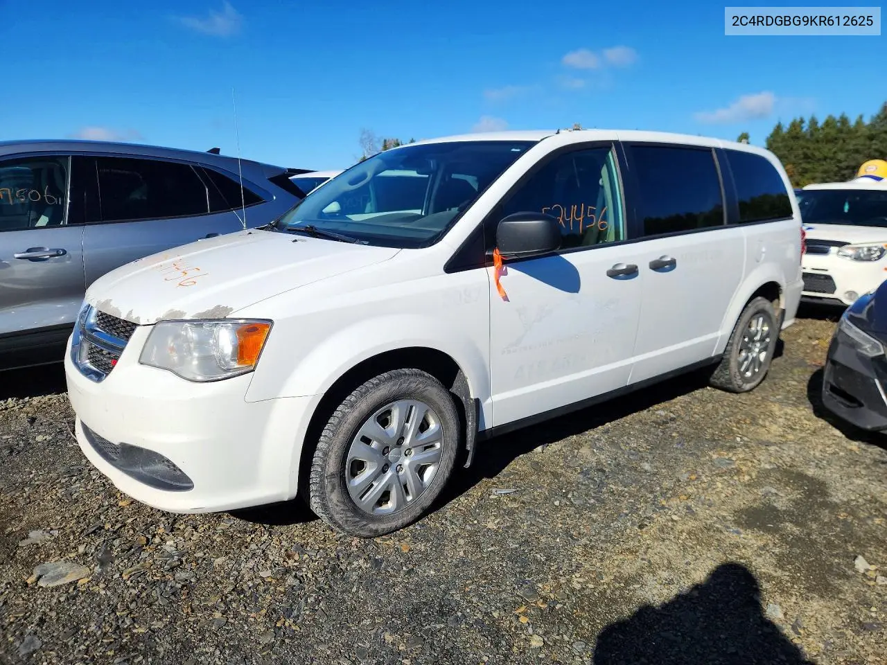 DODGE CARAVAN 2019, VIN 2C4RDGBG9KR612625