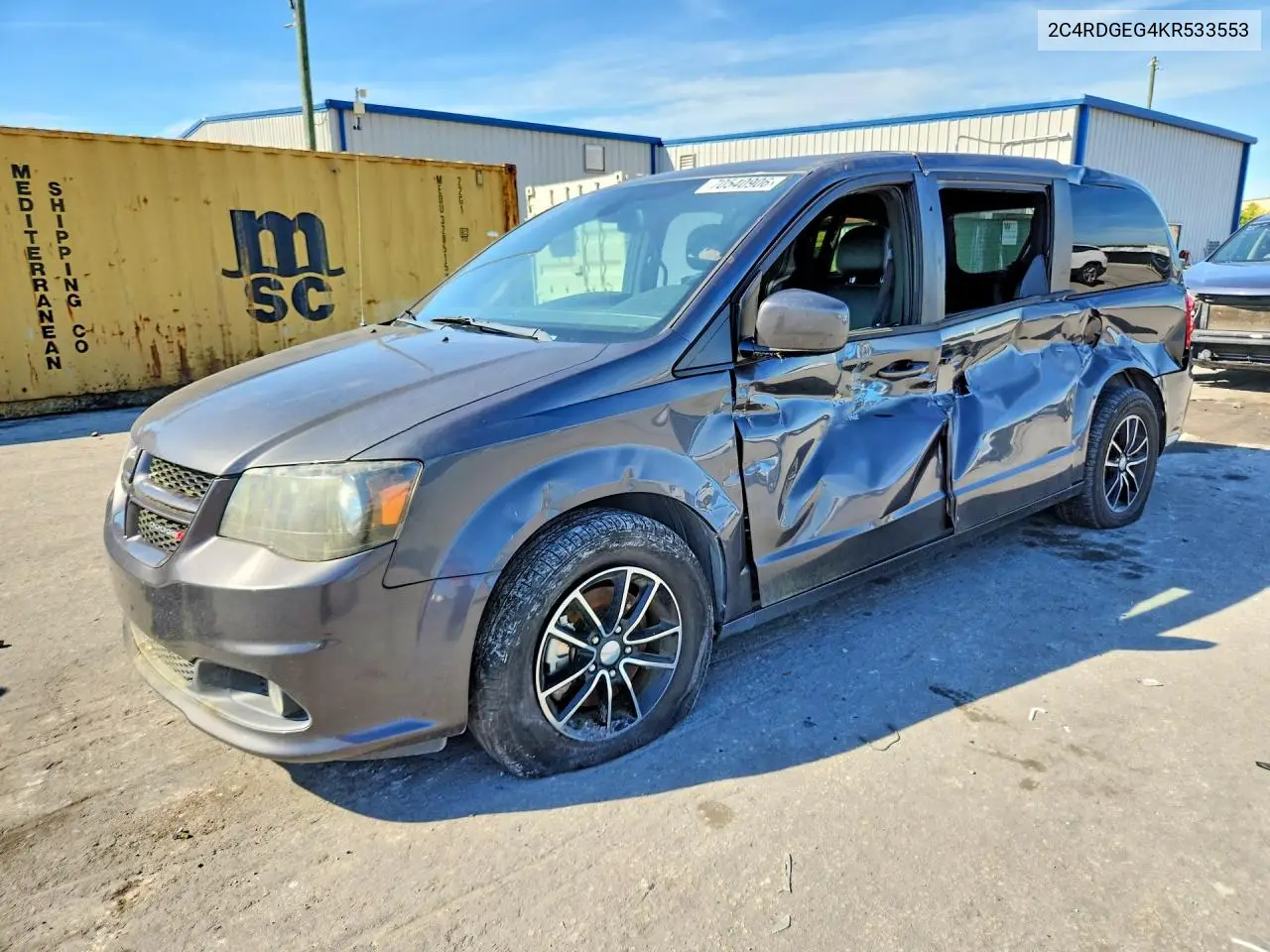 DODGE CARAVAN 2019, VIN 2C4RDGEG6KR785675