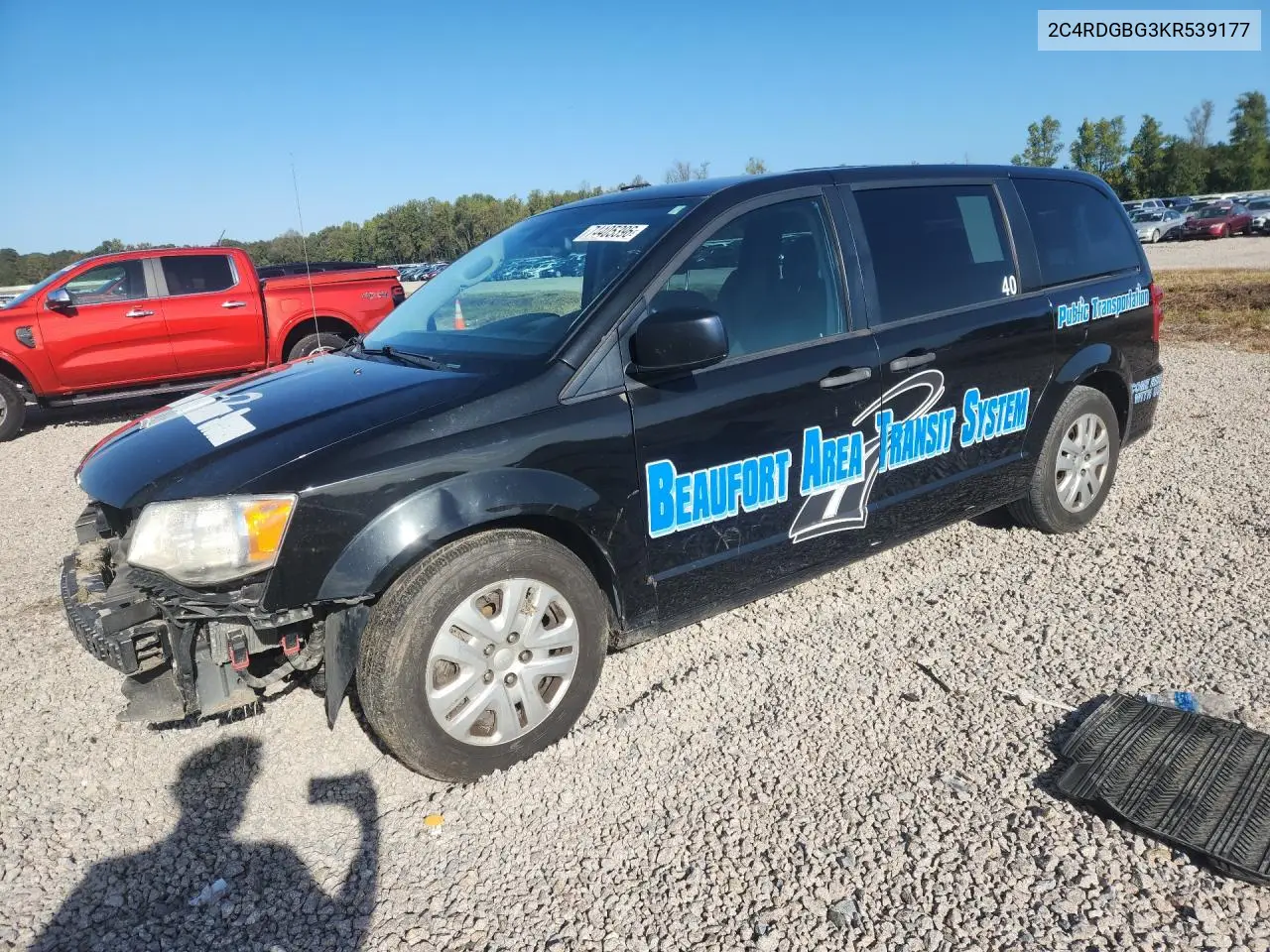 DODGE CARAVAN 2019, VIN 2C4RDGBG3KR539177