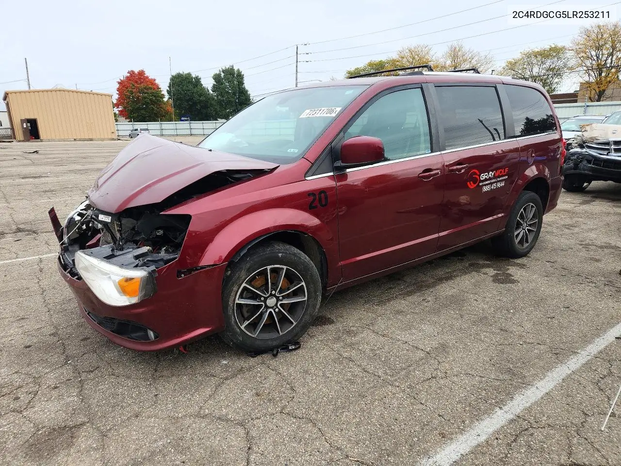 DODGE CARAVAN 2020, VIN 2C4RDGCG5LR253211