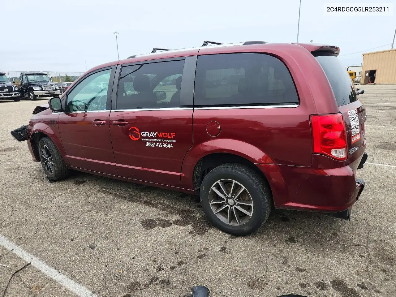 2020 DODGE CARAVAN VIN 2C4RDGCG5LR253211 — фото 2