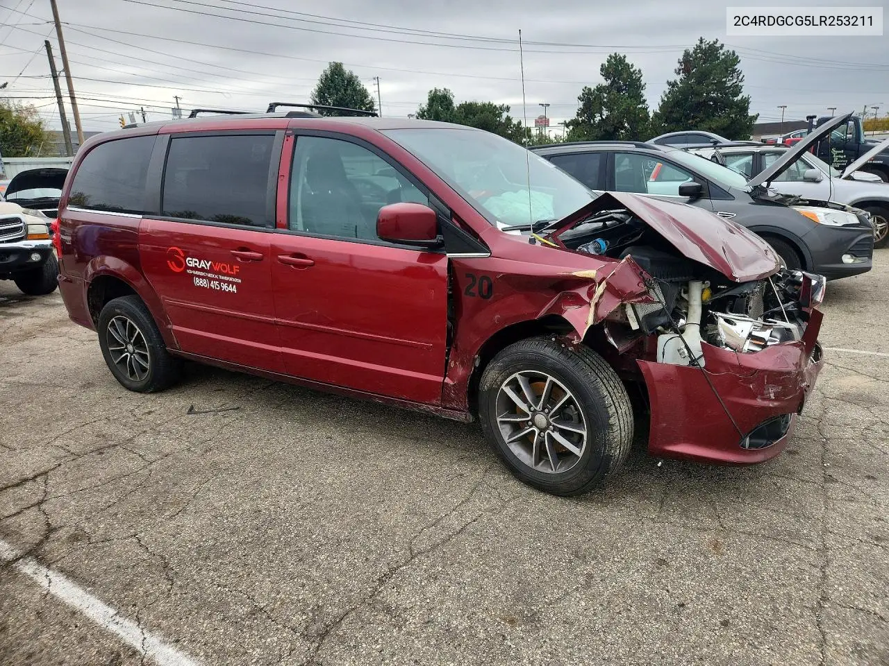 2020 DODGE CARAVAN VIN 2C4RDGCG5LR253211 — фото 4
