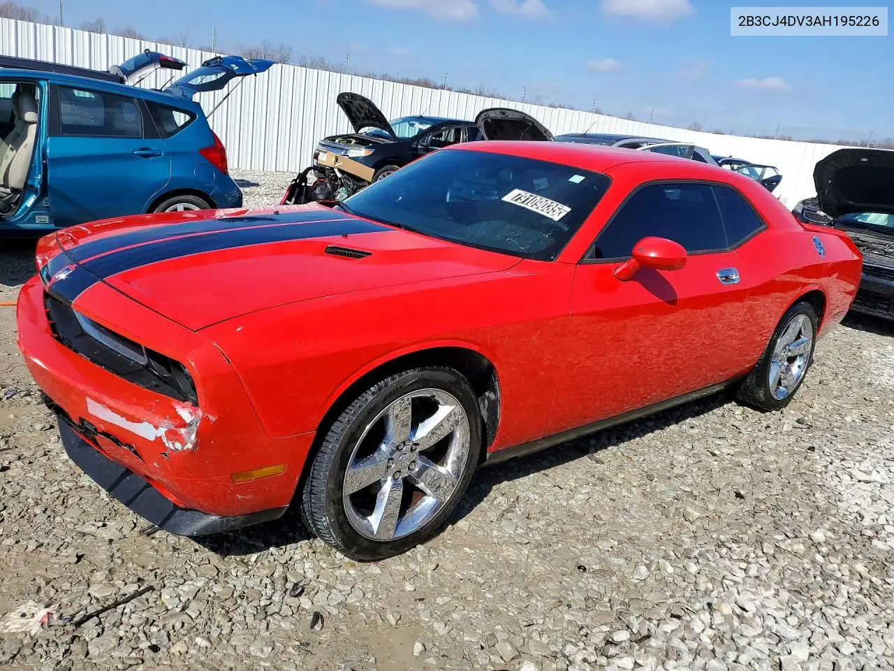 2010 DODGE CHALLENGER VIN 2B3CJ4DV3AH195226 — фото 3