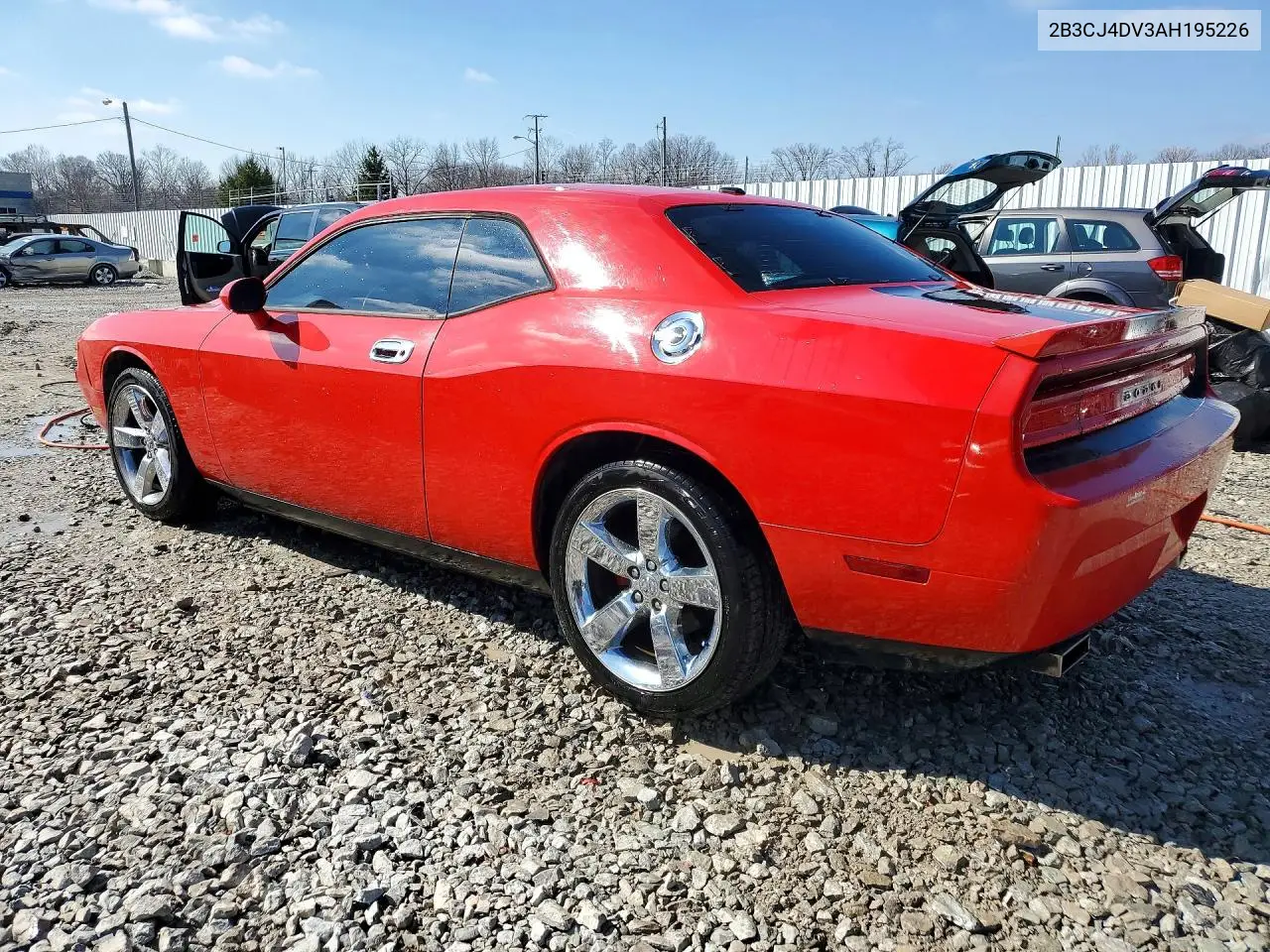 2010 DODGE CHALLENGER VIN 2B3CJ4DV3AH195226 — фото 4