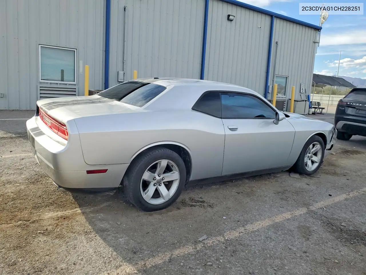 2012 DODGE CHALLENGER VIN 2C3CDYAG1CH228251 — фото 3