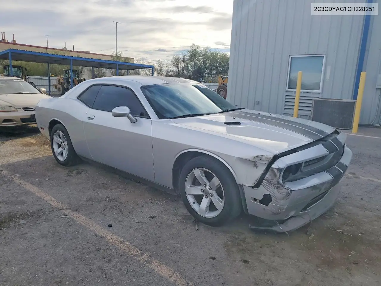 2012 DODGE CHALLENGER VIN 2C3CDYAG1CH228251 — фото 4