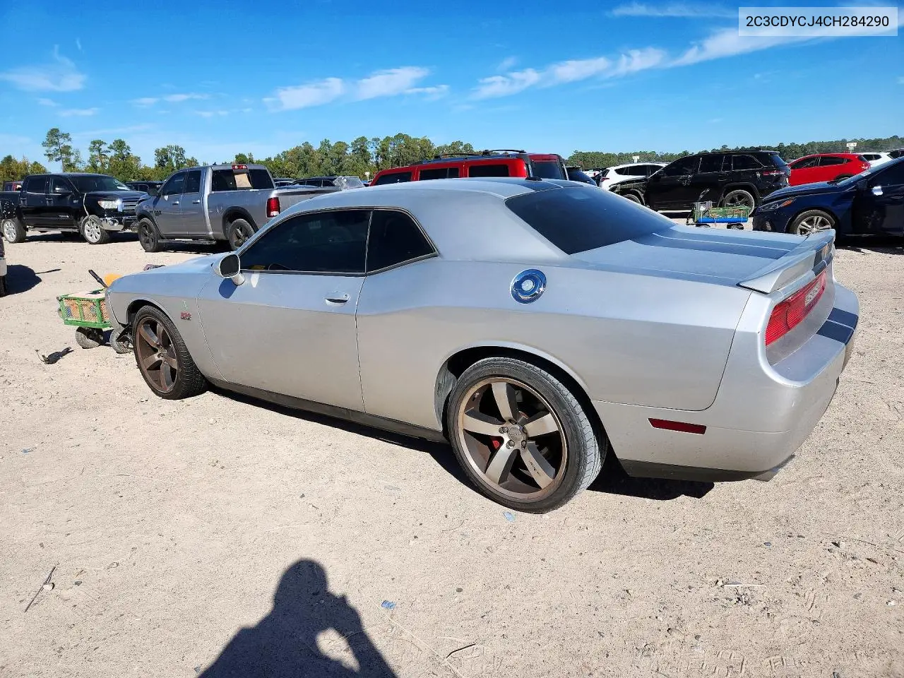 2012 DODGE CHALLENGER VIN 2C3CDYCJ4CH284290 — фото 2